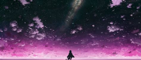 A collection of the top 48 purple anime wallpapers and backgrounds available for download for free. Anime Purple Sky Wallpaper and Background Image | 2162x920 ...