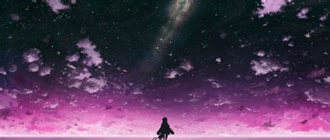 Best purple anime wallpapers and hd background images for your device! Anime Purple Sky Wallpaper and Background Image | 2162x920 ...