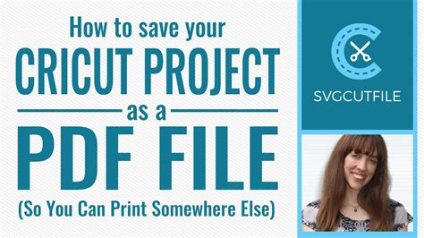 How To Save Your Cricut Project As A Pdf To Print Somewhere Else Or