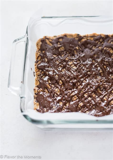 The recipe requires only 4 ingredients! No Bake Peanut Butter Oatmeal Bars - Flavor the Moments