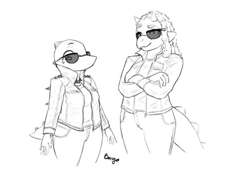 The Big Imageboard Tbib Anthro Babs Gvh Clothed Clothing Dinosaur Duo Erin Snoot Game