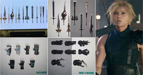 Leaked Weapons From The Second Chapter Of Final Fantasy 7 Remake
