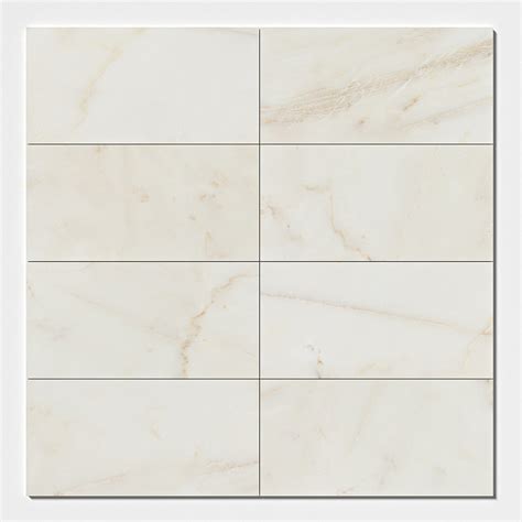 Calacatta Amber Honed Marble Tile 12x24x12 White Marble