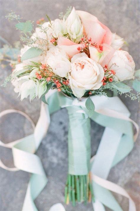 Mint And Pink Bouquet Wedding Ideas Pinterest