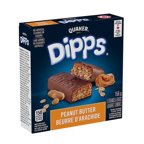 Quaker Dipps Peanut Butter Granola Bars Quaker