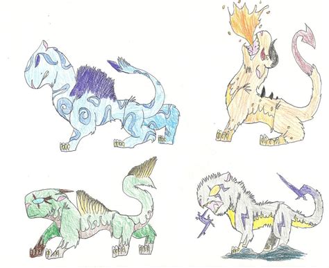 Elemental Wolf Adoptables Auction Closed By Shadowhawkart On Deviantart