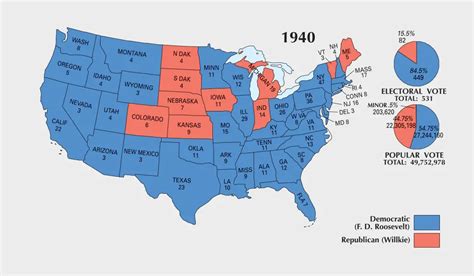 Us Election Of 1940 Map Gis Geography