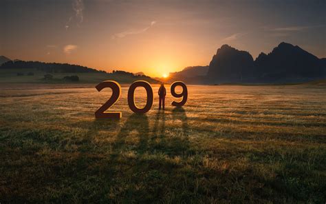 92 photos collected by lisa fotios, daria shevtsova. Wallpaper New Year 2019, grass, girl, mountains, sunset ...