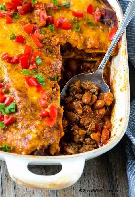 Beef Enchilada Casserole Spend With Pennies