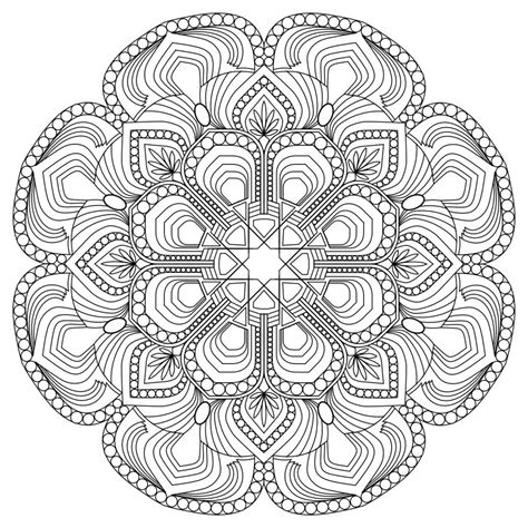 Ornate Mandala Coloring Pages Instant Download Coloring Book
