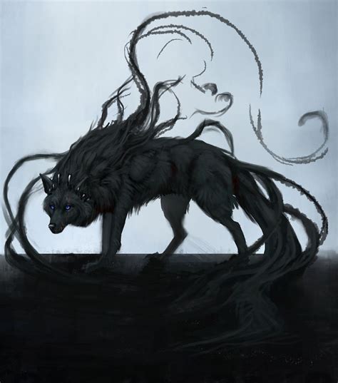Pin By Iosua On Animals And Birds Shadow Wolf Fantasy Wolf Mythical