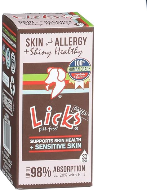 Licks Pill Free Dog Skin And Allergy Omega 3 Dog Allergy