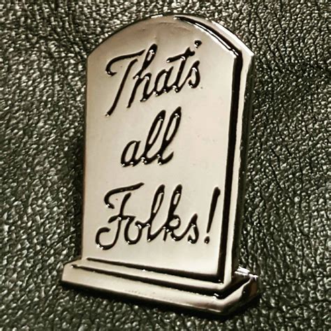 Thats all Folks Pin | Thats all folks, Pin and patches, Pin