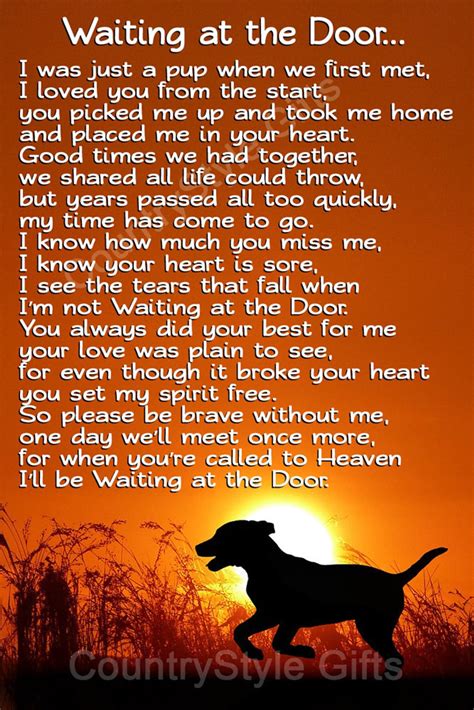 Waiting At The Door Dog Poem Printable Printable Word Searches