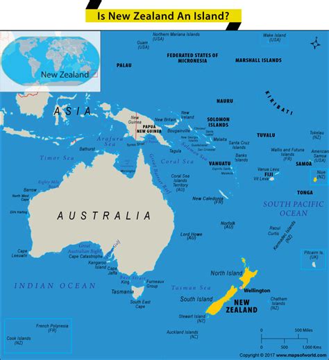 New zealand map north & south island. Is New Zealand An Island? - Answers