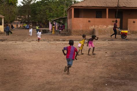 Group Of Children Playing At The Cupelon De Baixo Neighborhood In The