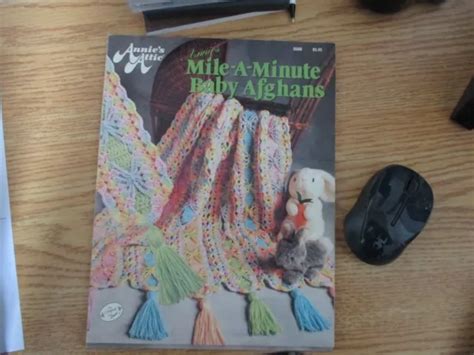 Annies Attic Mile A Minute Baby Afghans Crochet Pattern Book 6 Designs