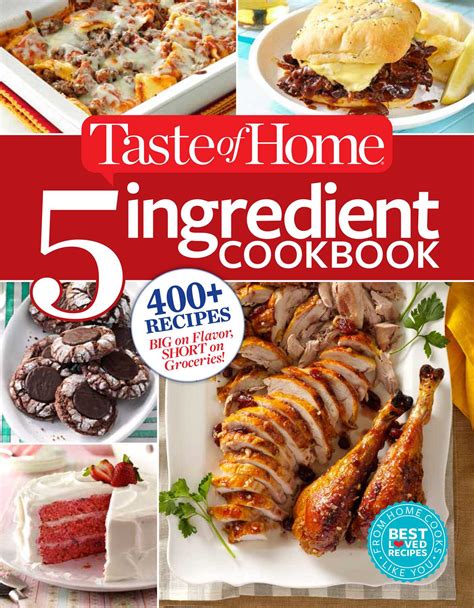 Taste Of Home 5 Ingredient Cookbook Book By Taste Of Home Taste Of