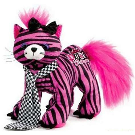Ganz Webkinz Rockerz Pink Cat Stuffed Animal With Sealed Code Walmart