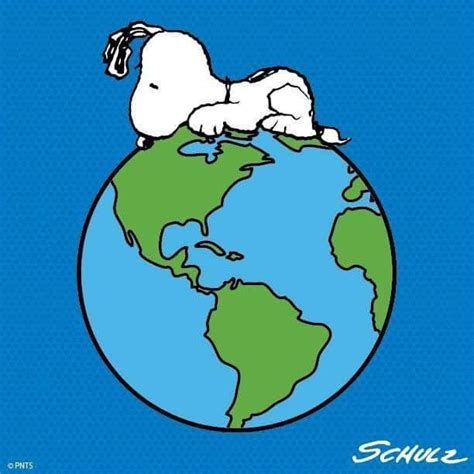 Happy Earth Day 🌍 Snoopy Love Snoopy Snoopy The Dog
