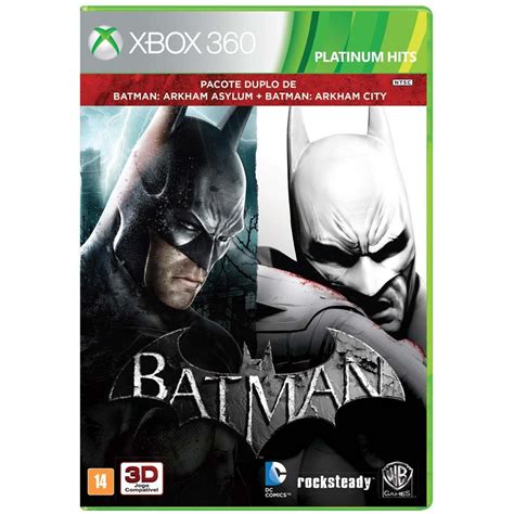 Jogo Batman Arkham Asylum Batman Arkham City Xbox 360