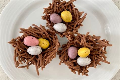 Easy Chocolate Easter Nests With Mini Eggs Brisbane Kids