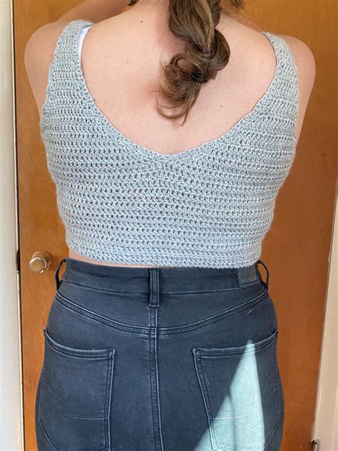 Handmade Crochet Cropped Tank Top Etsy