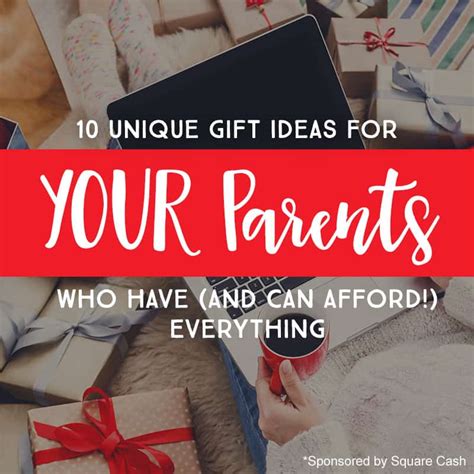 Get christmas gift ideas for elderly, new, or expecting parents. 10 Unique Gift Ideas for YOUR Parents -- Who Have (And Can ...