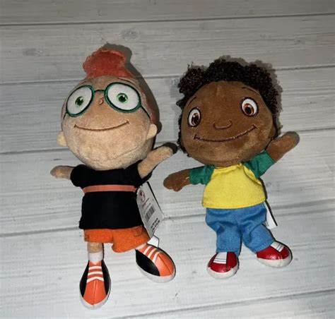Disney Store Little Einsteins Small Stuffed Plush Dolls Leo And Quincy