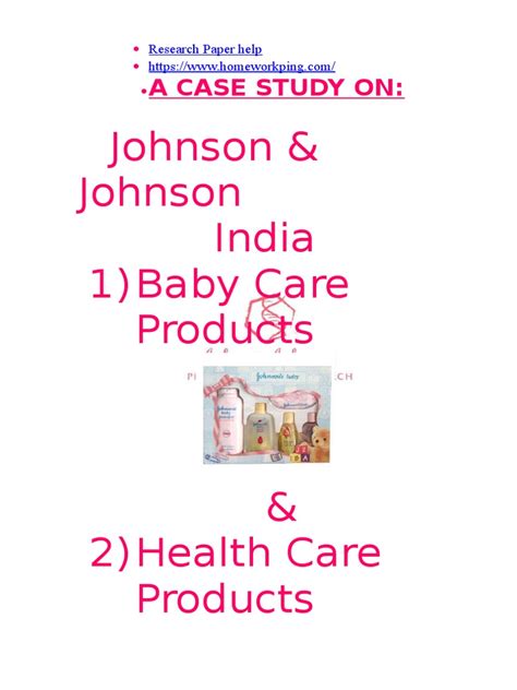 Johnson N Johnson Case Study Pdf Public Relations Johnson And Johnson