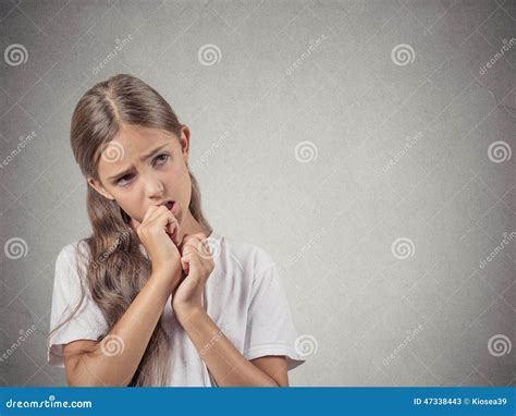 Teenager Girl Sucking Thumb Clueless Stock Image Image Of Failure