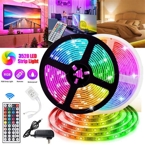 This led lights remote is kind of recent technology and has gained a lot of popularity in lighting market space. LED Strip Lights, EEEkit 16.4/32.8ft RGB SMD 3528 LED ...