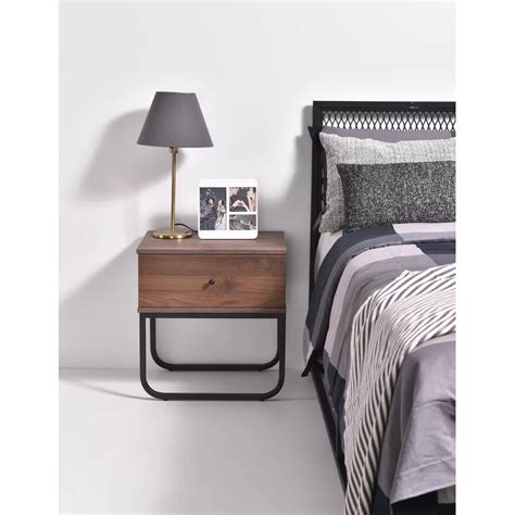Update your bedroom in a sleek way with this solid wood nightstand. Kollman 1 Drawer Nightstand | Drawer nightstand ...