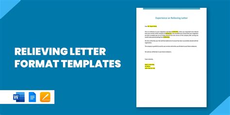 24 Relieving Letter Format Templates Pdf Doc