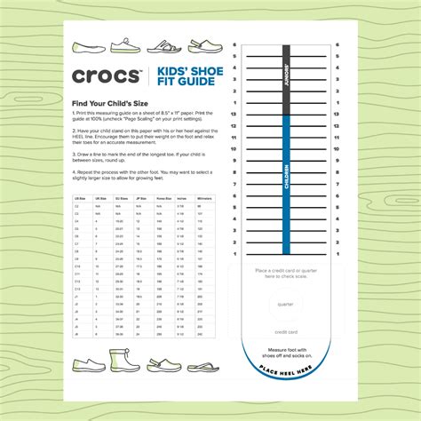 Womens Crocs Size Chart