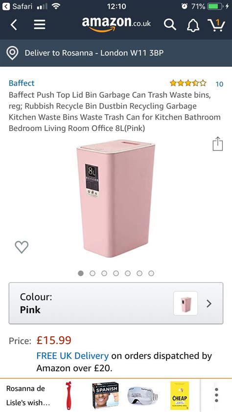 Check spelling or type a new query. Pink bin 8L, 15.99 at Amazon | Kitchen waste bin ...