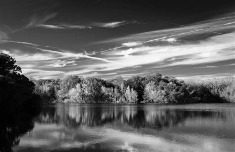 Reflections In Black And White Texas Landscape Photography