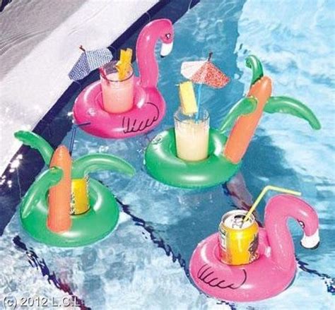 Pool floats for adults with cup holder, no need to leave the inflatable lounger when you're thirsty: 12 Totally Radical Grown-Up Pool Accessories | What to do ...