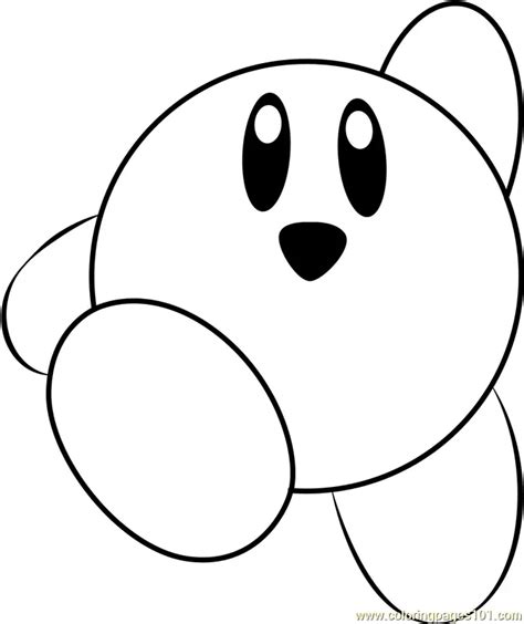 Kirby Coloring Page For Kids Free Kirby Printable Coloring Pages