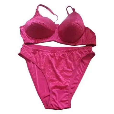 Suzain Cotton Padded Bra Panty Set For Daily Wear Size 28 44 Inch At