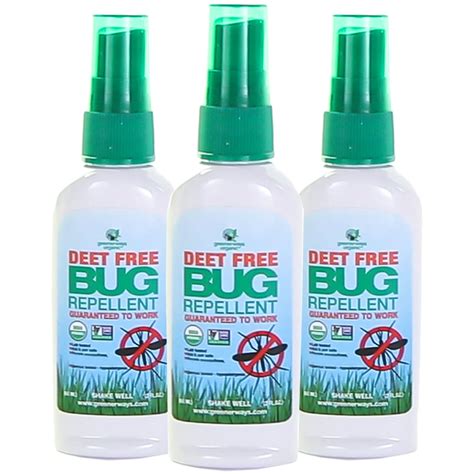 Greenerways Organic Insect Repellent Travel Size Premium Usda Organic