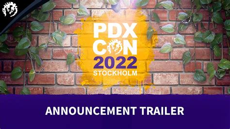 Pdxcon 2022 Announcement Trailer Youtube