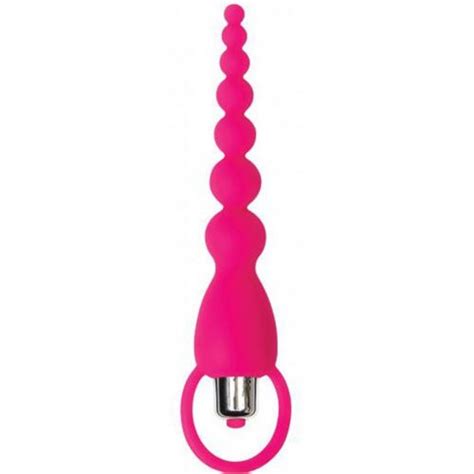 Adam And Eve Booty Bliss Silicone Vibrating Beads Pink Sex Toys At