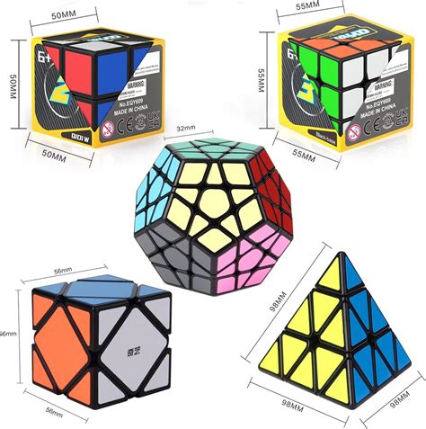 Buy Roxenda Speed Cubes 5 Pack Speed Cube Set 2x2x2 3x3x3 Megaminx