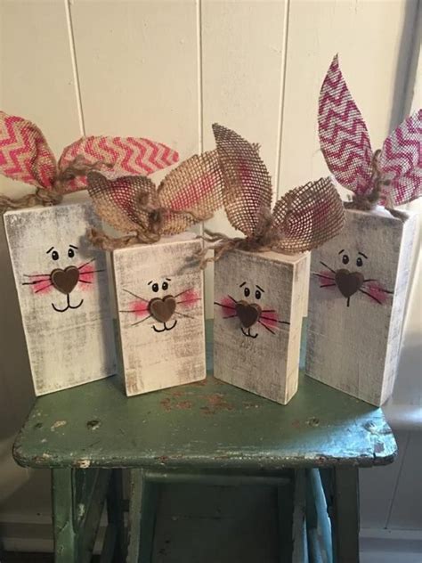 My Adorable 2x4 Easter Bunnies My Picky Pallet By Geri Spears By