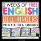 FREE ENGLISH BELL RINGERS VOLUME 4 By Presto Plans TPT