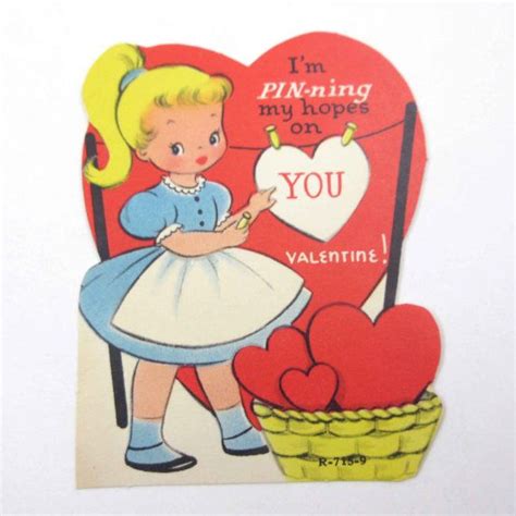 Vintage Childrens Novelty Valentine Greeting Card With Etsy