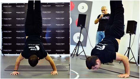 Video Armenian Achieves Record For Most Handstand Push Ups In One