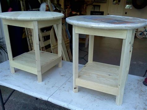 Unfinished Benchwright End Tables Ana White