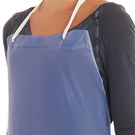 Ansell 56 007 Alphatec Pvc Vinyl Aprons Blue 6 Mil